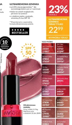 Ultrakremowa szminka AVON SPF 50 promocja w AVON