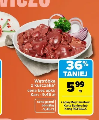 Wątróbka z kurczaka promocja w Carrefour Market