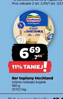 Ser topiony Hochland promocja w Netto