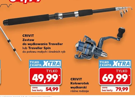 Zestaw do wędkowania Traveller Crivit promocja w Kaufland