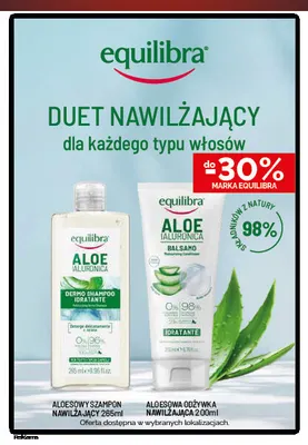 Aloesowy szampon nawilżający Equilibra promocja w Ziko Dermo