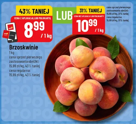 Brzoskwinie promocja w POLOmarket