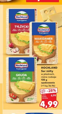 Ser żółty w plastrach Tylżycki Hochland promocja w Kaufland