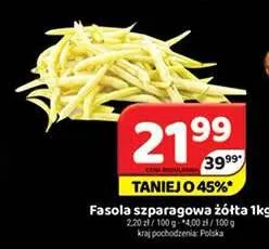 Fasola szparagowa żółta promocja w Delfin