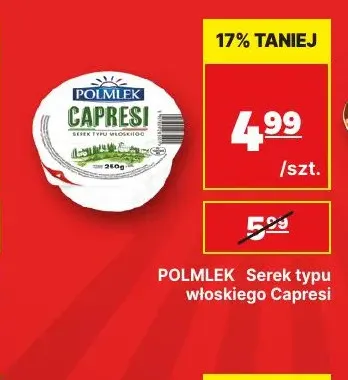 Serek typu włoskiego Capresi Polmlek promocja w API Market