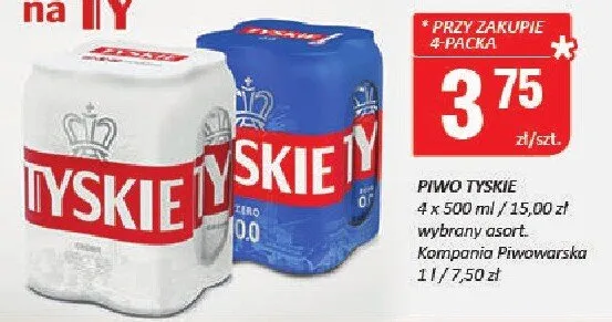 Piwo Tyskie promocja w Chorten