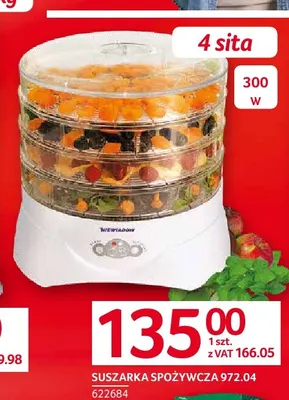 Suszarka spożywcza 972,04 Niewiadów promocja w Selgros