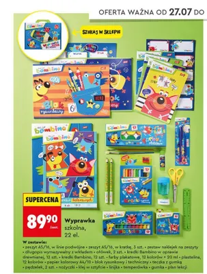 Wyprawka szkolna Bambino promocja w Biedronka