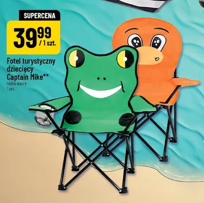Fotel turystyczny dziecięcy Captain Mike promocja w POLOmarket