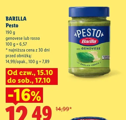 Pesto Rosso Barilla promocja w Lidl