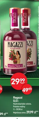 Likier Ragazzi Polskie maliny promocja w Żabka