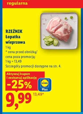 Łopatka wieprzowa Rzeźnik promocja w Lidl