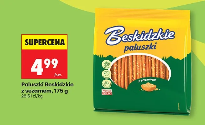 Paluszki Beskidzkie z sezamem promocja w Biedronka