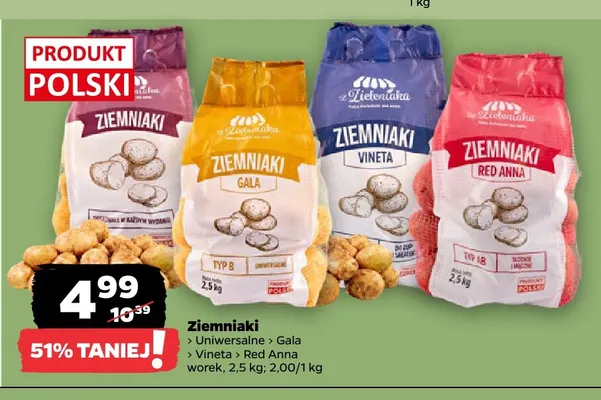 Ziemniaki Gala Z Zieleniaka promocja w Netto