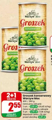 Groszek konserwowy promocja w Dino