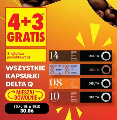 Kapsułki do kawy Delta Q Timor 3 promocja w Biedronka