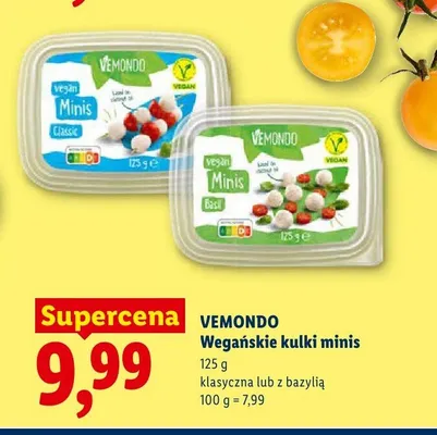 Wegańskie kulki minis Vemondo klasyczna promocja w Lidl