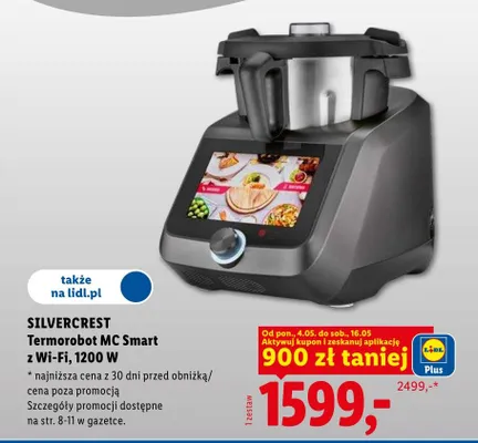 Termorobot MC Smart z Wi-Fi 1200W SilverCrest promocja w Lidl