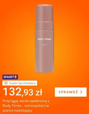 Samoopalacz w piance nawilżający Body Tones promocja w Allegro