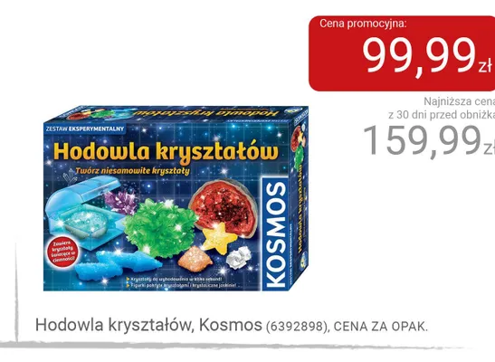Hodowla kryształów Kosmos promocja w Smyk