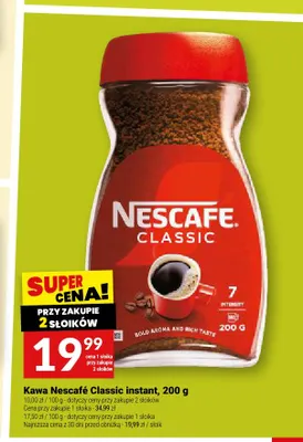 Kawa rozpuszczalna Nescafé Classic instant promocja w Twój Market