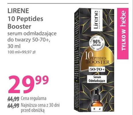 10 Peptides Booster serum odmładzające do twarzy 50-70+ promocja w Hebe