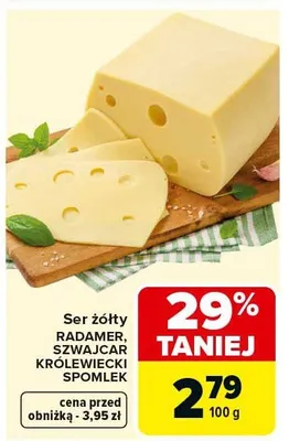 Ser żółty promocja w Carrefour