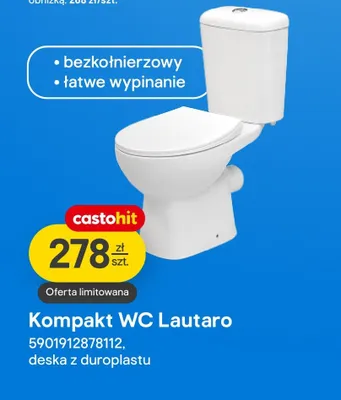 Kompakt WC Lautaro deska z duroplastu promocja w Castorama