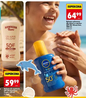 Balsam do opalania SPF 50 Hawaiian Tropic Island Glow promocja w Biedronka