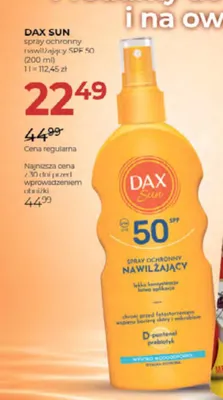 Spray ochronny nawilżający Dax Sun SPF 50 promocja w Drogerie Jawa