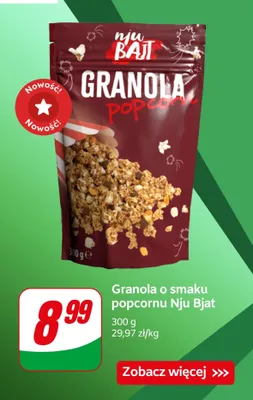 Granola o smaku popcornu promocja w Dino