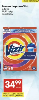 Proszek do prania Vizir do kolorów promocja w Delikatesy Centrum
