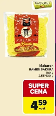 Makaron ramen Sakura promocja w Carrefour Market