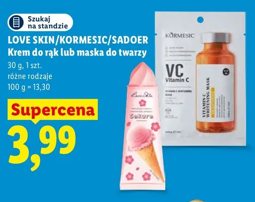 Maska do twarzy Kormesic promocja w Lidl