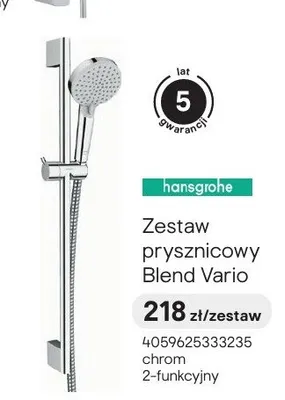 Zestaw prysznicowy hansgrohe Blend Vario promocja w Castorama