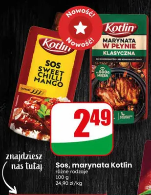 Sos, marynata różne rodzaje promocja w Dino