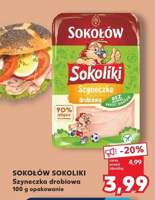 Szyneczka drobiowa Sokołów Sokoliki promocja w Kaufland