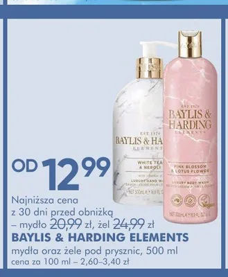 Mydło BAYLIS & HARDING ELEMENTS White Tea & Neroli promocja w Super-Pharm