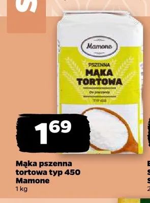 Mąka pszenna tortowa typ 450 Mamone promocja w Netto
