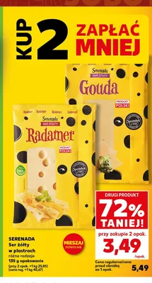 Ser żółty w plastrach Radamer Serenada promocja w Kaufland