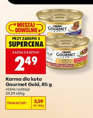 Karma dla kota Gourmet Gold promocja w Biedronka