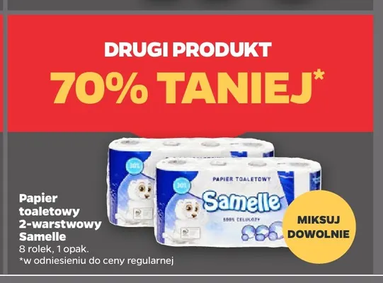 Papier toaletowy 2-warstwowy Samelle promocja w Netto