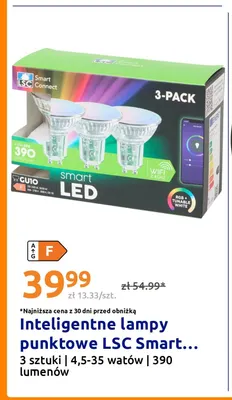 Inteligentne lampy punktowe Lsc Smart Connect 3-pak promocja w Action