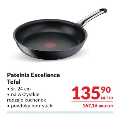 Patelnia Tefal Excellence 24 cm promocja w Makro