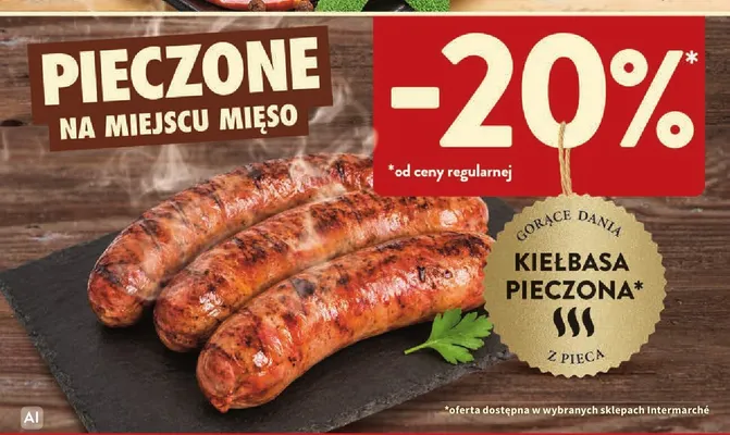 Kiełbasa pieczona promocja w Intermarche