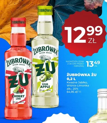 Żubrówka Żu wiśnia-limonka promocja w Duży Ben