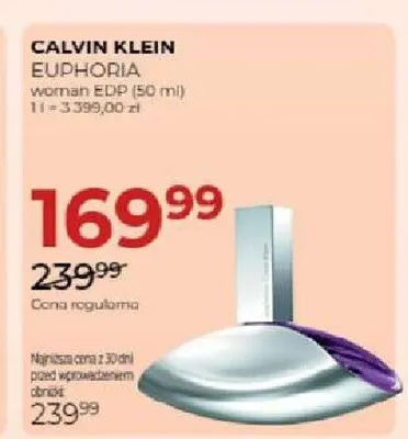 Woda perfumowana Calvin Klein Euphoria promocja w Drogerie Jawa