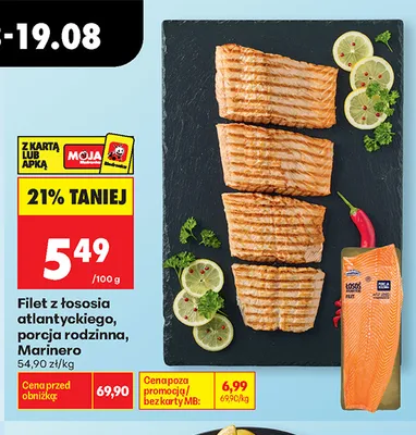 Filet z łososia atlantyckiego porcja rodzinna Marinero promocja w Biedronka