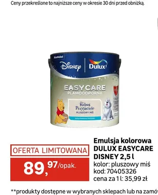 Farba Dulux Easycare Disney pluszowy miś promocja w Leroy Merlin