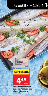 Filet z morszczuka argentyńskiego bez skóry promocja w Biedronka